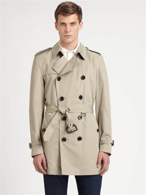 mens burberry brit wool coat|Burberry double breasted trench coat.